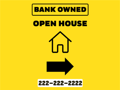 Custom Outdoor Yard Signs Multiple Sizes Open House