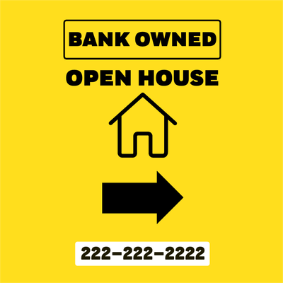 Custom Outdoor Yard Signs Multiple Sizes Open House