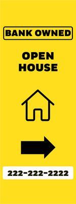 Custom Outdoor Yard Signs Multiple Sizes Open House