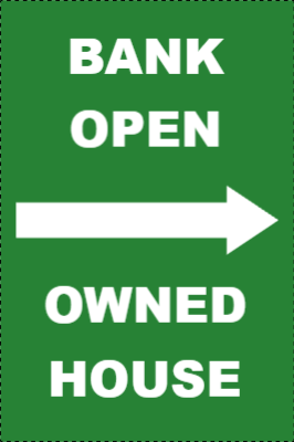 Custom Outdoor Yard Signs Multiple Sizes Bank Open