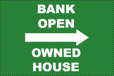 Custom Outdoor Yard Signs Multiple Sizes Bank Open