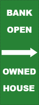 Custom Outdoor Yard Signs Multiple Sizes Bank Open