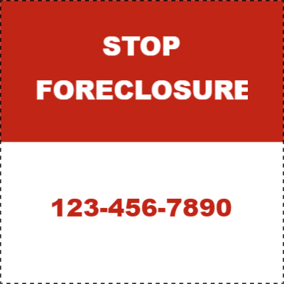 Custom Outdoor Yard Signs Multiple Sizes Stop Foreclosure