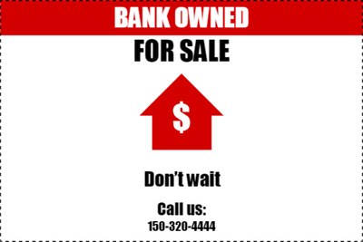 Custom Outdoor Yard Signs Multiple Sizes Bank Owned