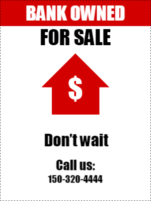 Custom Outdoor Yard Signs Multiple Sizes Bank Owned