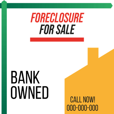 Custom Outdoor Yard Signs Multiple Sizes Foreclosure For Sale