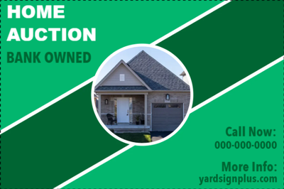 Custom Outdoor Yard Signs Multiple Sizes Home Auction