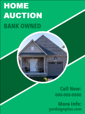Custom Outdoor Yard Signs Multiple Sizes Home Auction