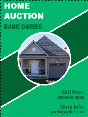 Custom Outdoor Yard Signs Multiple Sizes Home Auction