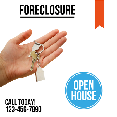 Custom Outdoor Yard Signs Multiple Sizes Foreclosure Open House