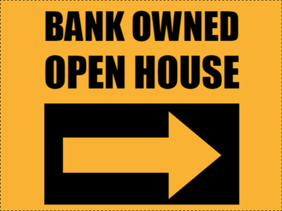 Custom Outdoor Yard Signs Multiple Sizes Bank Owned House