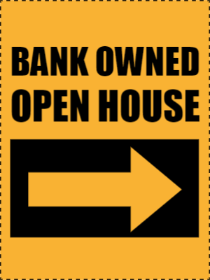 Custom Outdoor Yard Signs Multiple Sizes Bank Owned House