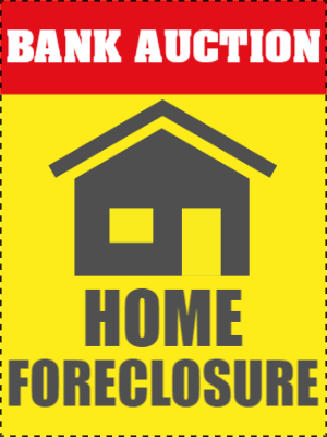 Custom Outdoor Yard Signs Multiple Sizes Bank Auction
