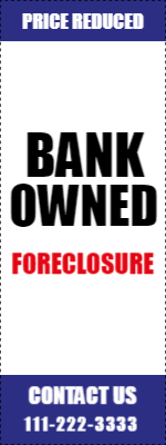 Custom Outdoor Yard Signs Multiple Sizes Bank Owned Foreclosure