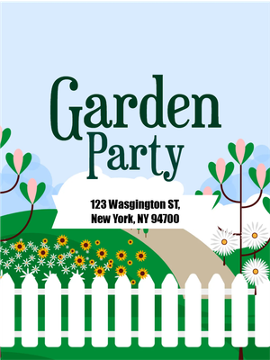 Custom Outdoor Yard Signs Multiple Sizes Garden Party