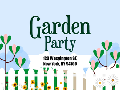 Custom Outdoor Yard Signs Multiple Sizes Garden Party