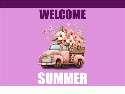 Custom Outdoor Yard Signs Multiple Sizes Welcome Summer