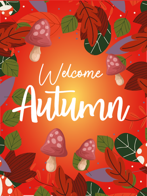 Custom Outdoor Yard Signs Multiple Sizes Welcome Autumn
