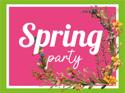 Custom Outdoor Yard Signs Multiple Sizes Spring Party