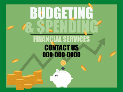 Custom Outdoor Yard Signs Multiple Sizes Budgeting & $pending