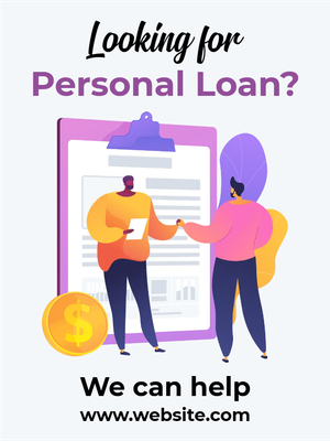 Custom Outdoor Yard Signs Multiple Sizes Looking for Personal Loan