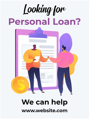 Custom Outdoor Yard Signs Multiple Sizes Looking for Personal Loan
