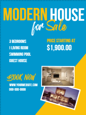 Custom Outdoor Yard Signs Multiple Sizes Modern House