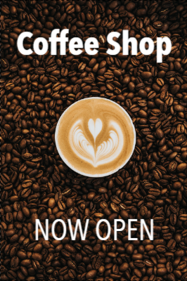 Custom Outdoor Yard Signs Multiple Sizes Coffee Shop