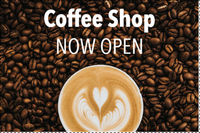 Custom Outdoor Yard Signs Multiple Sizes Coffee Shop