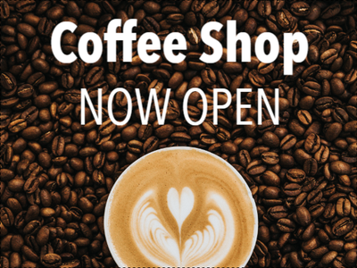 Custom Outdoor Yard Signs Multiple Sizes Coffee Shop