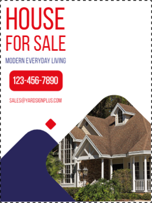 Custom Outdoor Yard Signs Multiple Sizes House for Sale