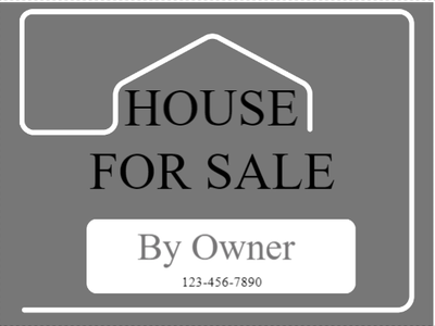 Custom Outdoor Yard Signs Multiple Sizes House  For Sale