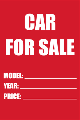 Custom Outdoor Yard Signs Multiple Sizes Car for Sale