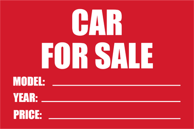 Custom Outdoor Yard Signs Multiple Sizes Car for Sale