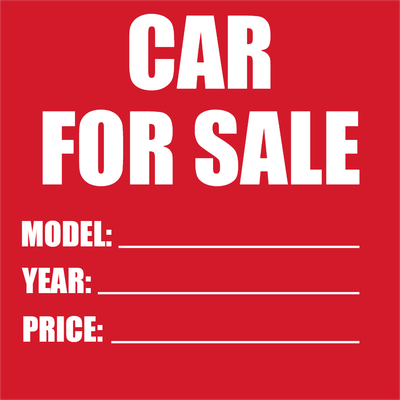 Custom Outdoor Yard Signs Multiple Sizes Car for Sale