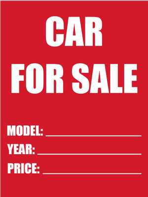 Custom Outdoor Yard Signs Multiple Sizes Car for Sale