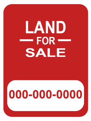 Custom Outdoor Yard Signs Multiple Sizes Land for Sale