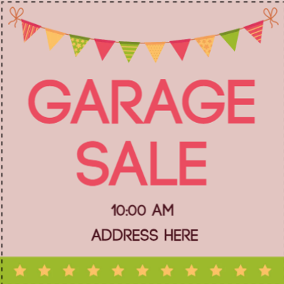 Custom Outdoor Yard Signs Multiple Sizes Garage Sale