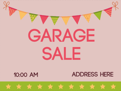Custom Outdoor Yard Signs Multiple Sizes Garage Sale