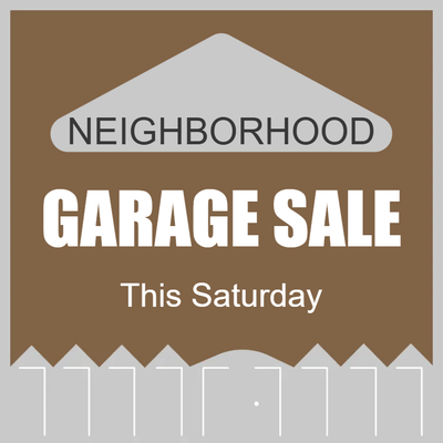 Custom Outdoor Yard Signs Multiple Sizes Garage Sale