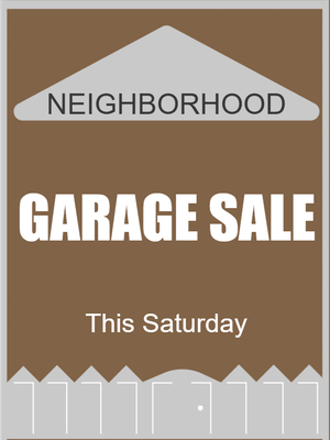Custom Outdoor Yard Signs Multiple Sizes Garage Sale