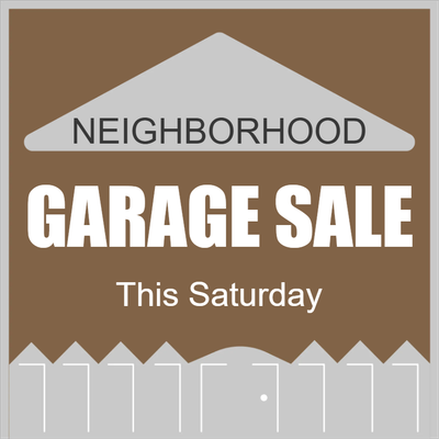 Custom Outdoor Yard Signs Multiple Sizes Garage Sale