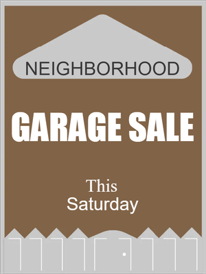 Custom Outdoor Yard Signs Multiple Sizes Garage Sale