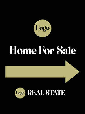 Custom Outdoor Yard Signs Logo Home for Sale