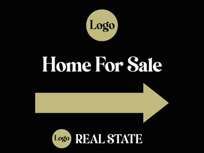Custom Outdoor Yard Signs Logo Home for Sale