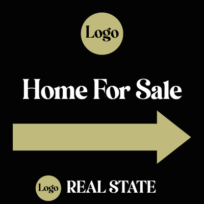 Custom Outdoor Yard Signs Logo Home for Sale