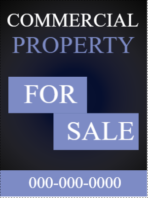 Custom Outdoor Yard Signs Multiple Sizes Commercial Property