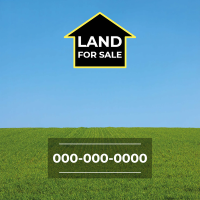 Custom Outdoor Yard Signs Multiple Sizes Land For Sale