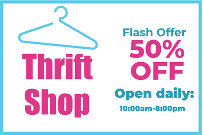 Custom Outdoor Yard Signs Multiple Sizes Thrift Shop