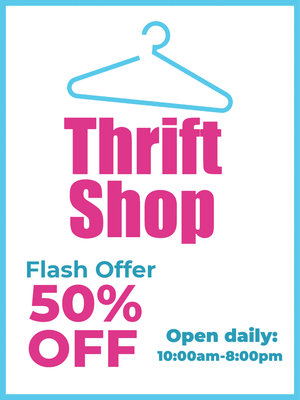 Custom Outdoor Yard Signs Multiple Sizes Thrift Shop